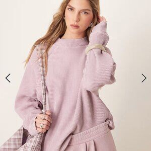 ASOS lavender waffle weave shirt #waffleknit size small BRAND NEW